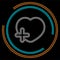 Add lover symbol - flat vector icon - add heart