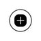 Add New Picture Icon Vector of Social Media. Plus Button Symbol Illustration