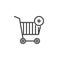 Add shopping cart line icon