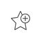 Add star bookmark outline icon