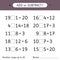 Add or subtract. Number range up to 20. Addition and subtraction. Worksheets for kids. Mathematical exercises