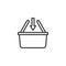 Add to Basket outline icon