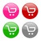 Add To Cart Buttons icons set. Shopping logo.