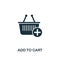 Add To Cart creative icon. Simple element illustration. Add To Cart concept symbol design from online marketing collection. For us