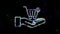 Add to cart Glitch icon with hands. Shopping Cart icon. motion graphic