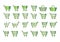 Add to cart icons green