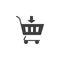 Add to cart vector icon