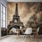 Add a touch of wanderlust to your home with a Eiffel Tower wallpaper