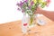 Add vodka and sugar into vase to keep flowers fresher