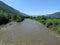 The adda river in Valtellina