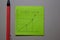 Added Value write on sticky note isolated on Office Desk