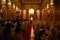 Addis Ababa, Ethiopia: Pilgrims following mass service during Ethiopian Christmas at Holy Trinity Cathedral