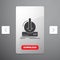 Addition, content, dlc, download, game Glyph Icon in Carousal Pagination Slider Design & Red Download Button
