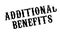 Additional Benefits rubber stamp