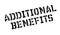 Additional Benefits rubber stamp