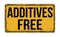 Additives free vintage rusty metal sign