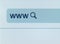 Address bar of the Internet browser with a search icon