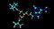 Adefovir molecular structure isolated on black