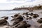 Adeje - Scenic view on the Costa Adeje beach with large stones on Tenerife, Canary Islands, Spain, Europe, EU.