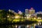 Adelaide city skyline at dusk