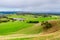 Adelaide Hills green farmlands during winter season