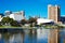 Adelaide Riverbank City skyline