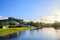 Adelaide Riverbank at sunset