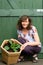 Adele hardening off her dahlia plants.