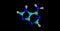 Adenine molecular structure isolated on black