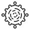 Adenovirus icon, outline style