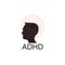 ADHD Attention Deficit Hyperactivity Disorder. Medical Icon Product Label And Logo Graphic Template