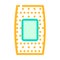 adhesive bandages first aid color icon vector illustration