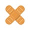 Adhesive Medical Plasters Bandage. Cross Icon. Vector