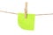 Adhesive Note Paper on Clothes Line