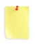 Adhesive note with pushpin(with clipping path)