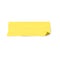 Adhesive wide yellow tape torn piece 3d realistic vector illustration isolated.