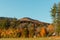 Adirondack Autumn Sunrise over a soccer field