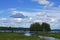 Adirondack Park, New York, USA: View of mountains from the shore of Raquette Lake