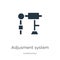 Adjusment system icon vector. Trendy flat adjusment system icon from construction collection isolated on white background. Vector