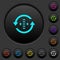 Adjust refresh rate dark push buttons with color icons