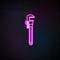 adjustable construction key icon. Element of Home repair tool icons for mobile concept and web apps. Neon adjustable construction