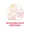 Adjustable-rate mortgage concept icon