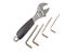 Adjustable wrench and hex keys