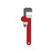 Adjustable wrench isolated. Tool on white background. Industrial