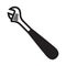 adjustable wrench. Vector illustration decorative design