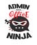 Admin aka office ninja graphic illustration