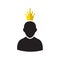 Admin with Gold Crown Icon