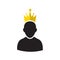Admin with Gold Crown Icon