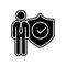 Admin, security icon. Element of General data project for mobile concept and web apps icon. Glyph, flat icon for website design