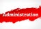 Administration Red Brush Abstract Background Illustration